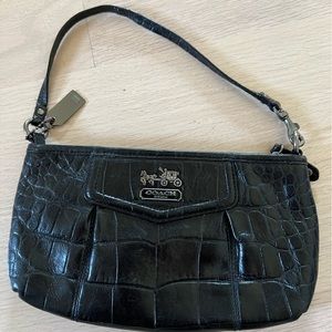 Black COACH wristlet